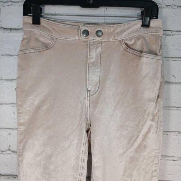 WE THE FREE WOMENS PANTS VELVET CREAM PANTS STRAIGHT LEG SIZE 27 - Picture 3 of 7